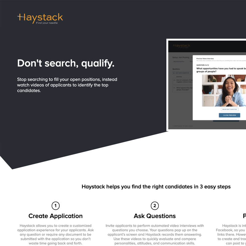 Haystack Website & App